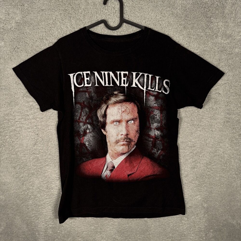 Ice Nine Kills Will Ferrell Ron Burgundy Milk Was A Bad Choice Tee - Medium